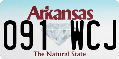 AR license plate 091WCJ