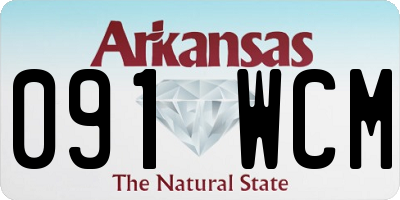 AR license plate 091WCM