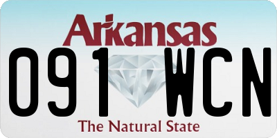 AR license plate 091WCN