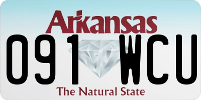 AR license plate 091WCU