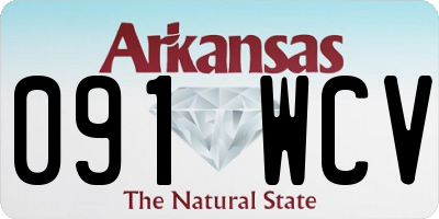 AR license plate 091WCV