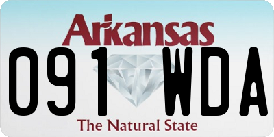 AR license plate 091WDA