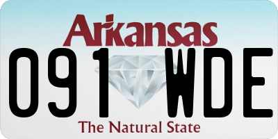AR license plate 091WDE