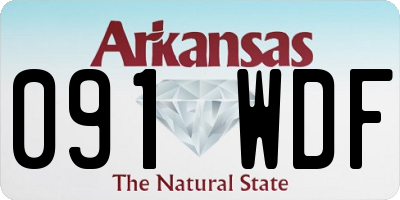 AR license plate 091WDF