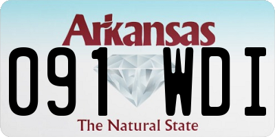 AR license plate 091WDI