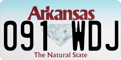 AR license plate 091WDJ