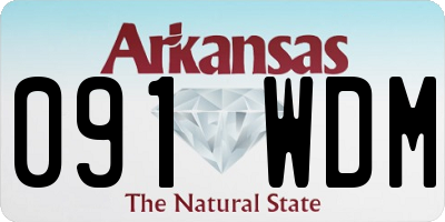AR license plate 091WDM
