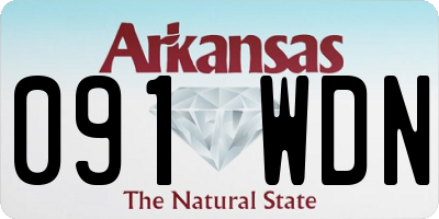 AR license plate 091WDN