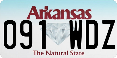AR license plate 091WDZ