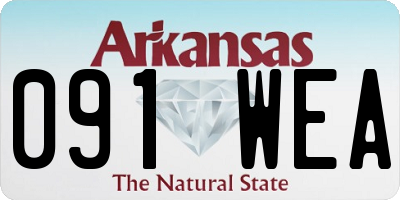 AR license plate 091WEA