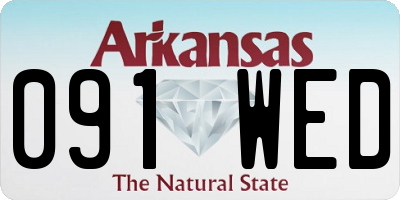AR license plate 091WED