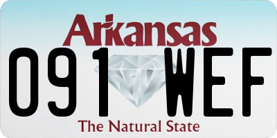 AR license plate 091WEF