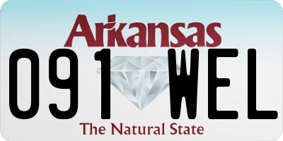 AR license plate 091WEL