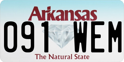 AR license plate 091WEM
