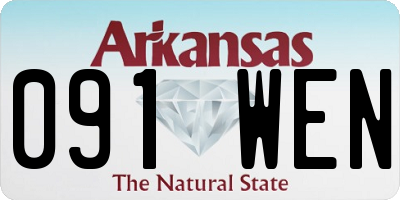 AR license plate 091WEN