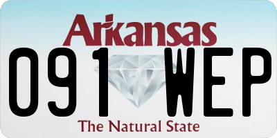 AR license plate 091WEP