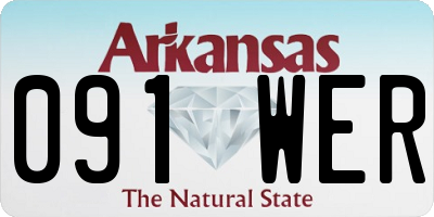 AR license plate 091WER