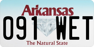 AR license plate 091WET