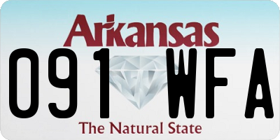 AR license plate 091WFA