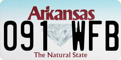 AR license plate 091WFB