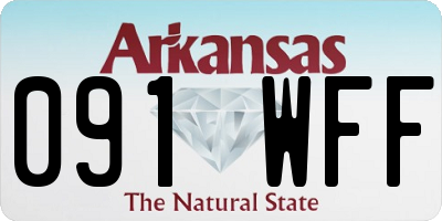 AR license plate 091WFF