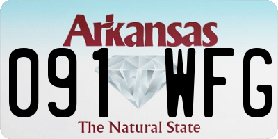 AR license plate 091WFG