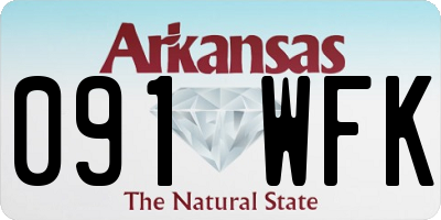 AR license plate 091WFK