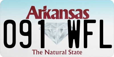 AR license plate 091WFL