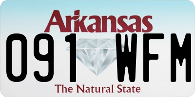 AR license plate 091WFM