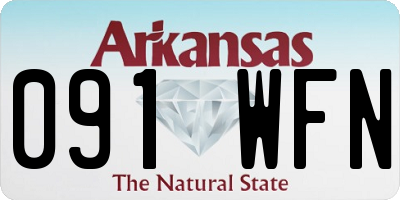 AR license plate 091WFN