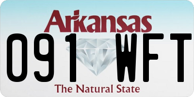 AR license plate 091WFT