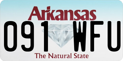 AR license plate 091WFU
