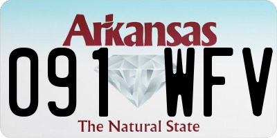 AR license plate 091WFV