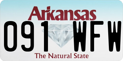 AR license plate 091WFW