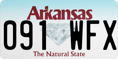 AR license plate 091WFX