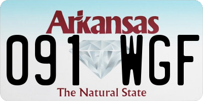 AR license plate 091WGF