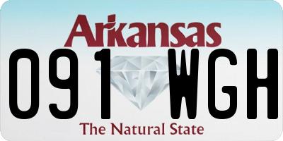 AR license plate 091WGH