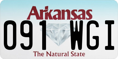 AR license plate 091WGI