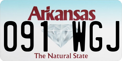 AR license plate 091WGJ