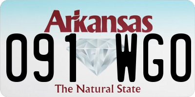 AR license plate 091WGO