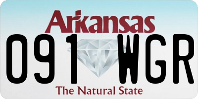 AR license plate 091WGR