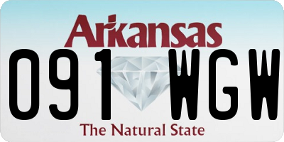 AR license plate 091WGW