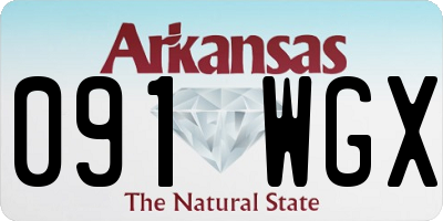 AR license plate 091WGX