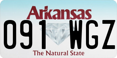 AR license plate 091WGZ