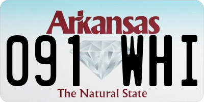 AR license plate 091WHI