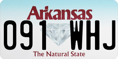 AR license plate 091WHJ