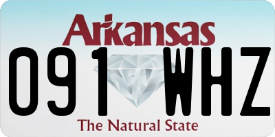 AR license plate 091WHZ