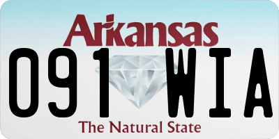 AR license plate 091WIA