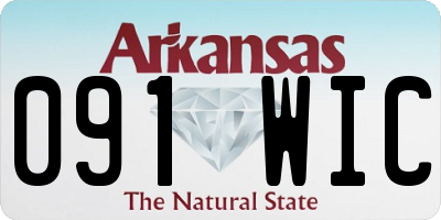 AR license plate 091WIC