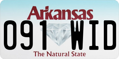 AR license plate 091WID